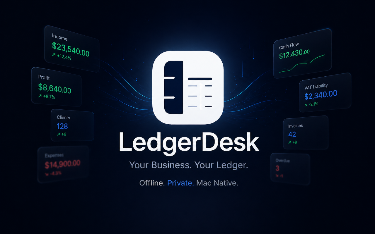 LedgerDesk macOS workspace