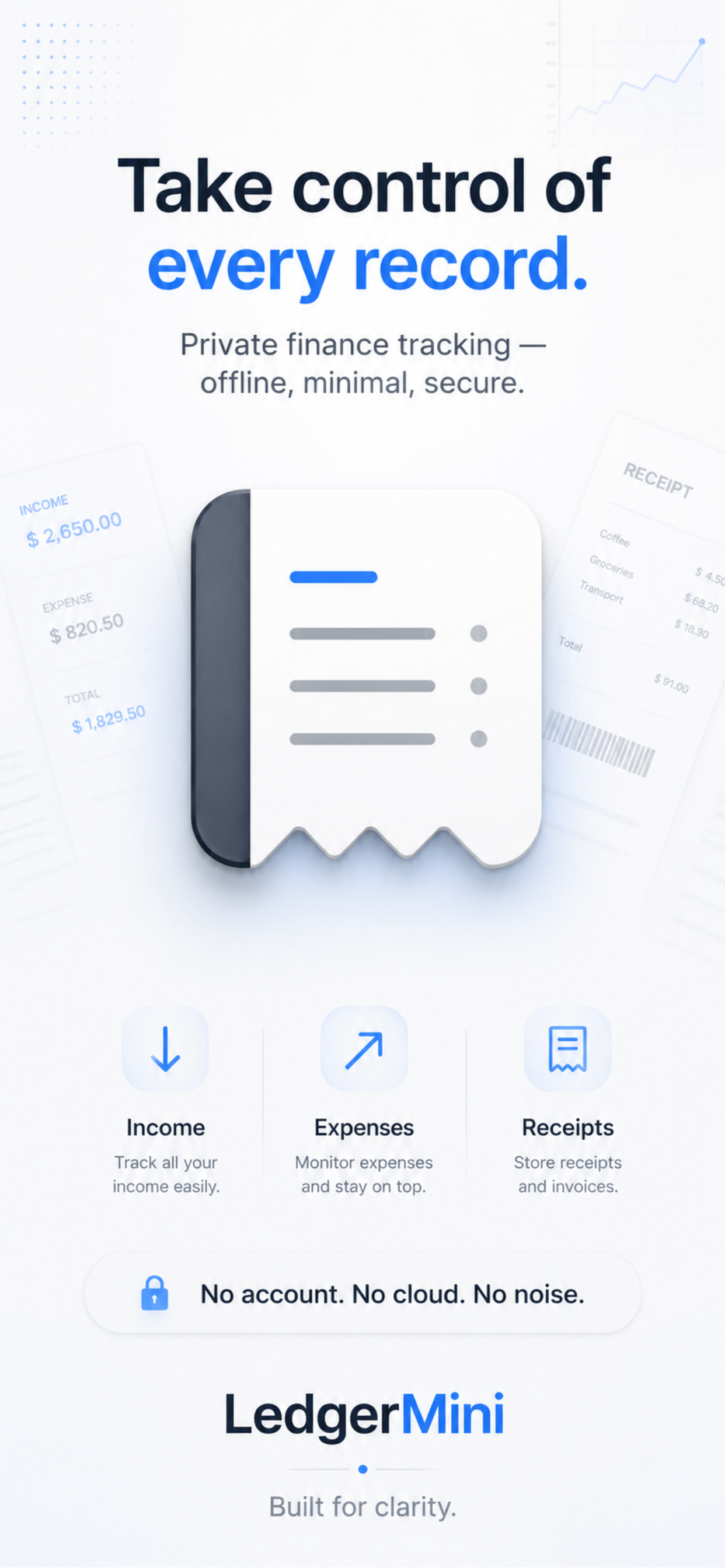 LedgerMini app screenshot